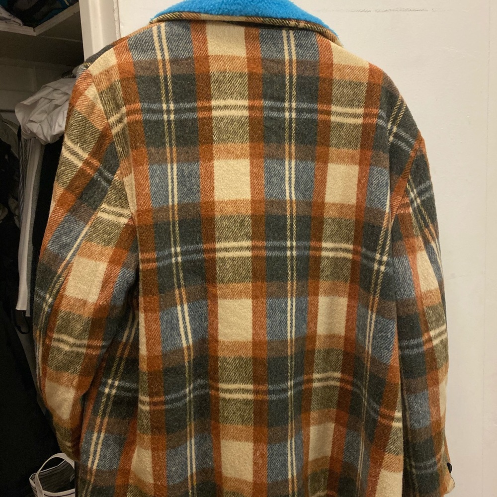 Vintage Wool Plaid Coat